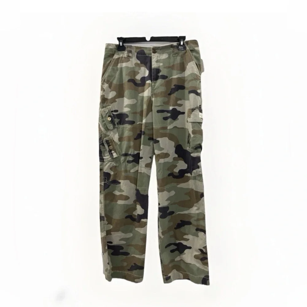 NWT‎ CHAPS Boys' Size 18 Camouflage Green Cargo Pants Utility Pockets Outdoor